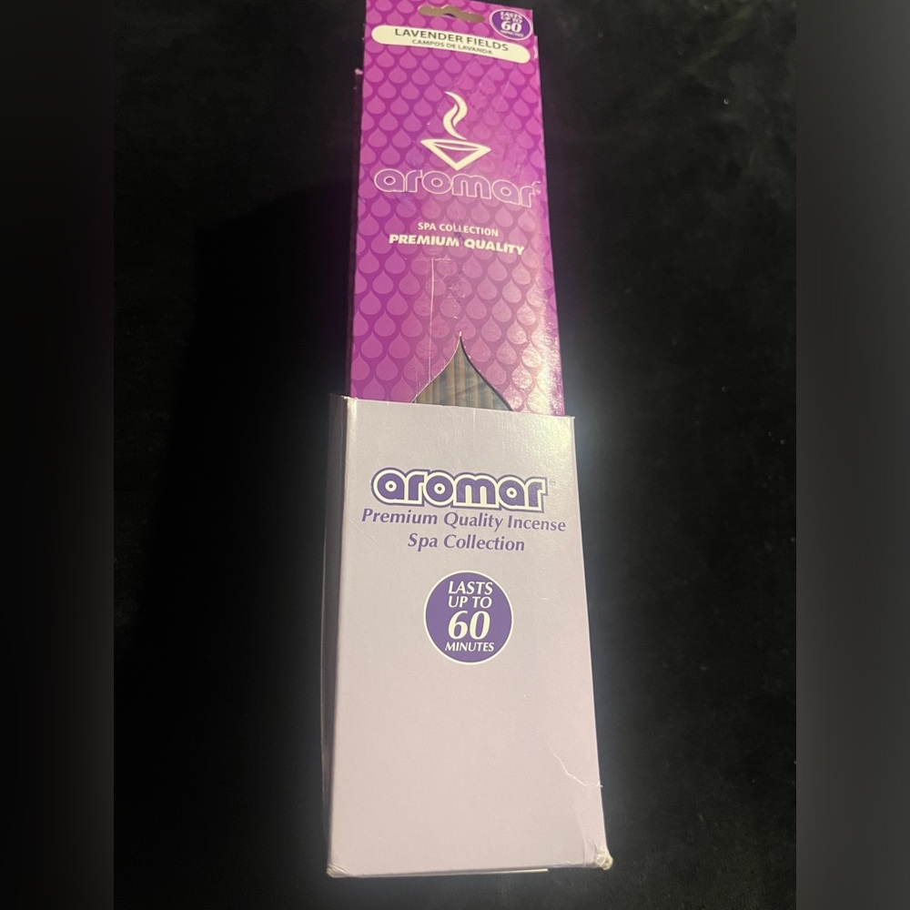 Aromar Incense Sticks Spa Collection 16 packages Lavender Fields. New